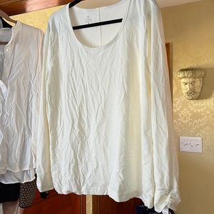 Talbots cream new with tags ruched wrist